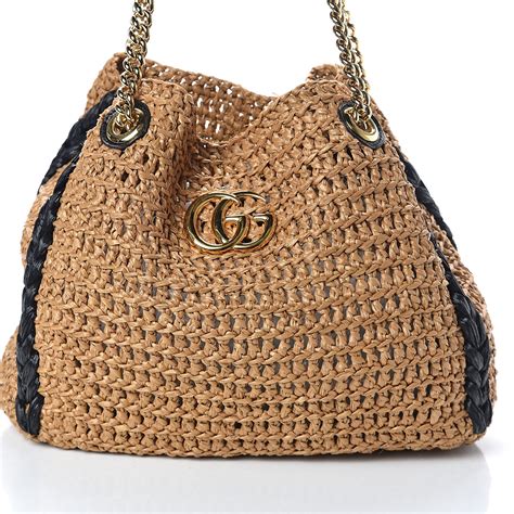 gucci raffia bags for women|gucci raffia bag.